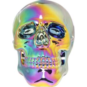 Figurka dekoracyjna Skull Rainbow 20x30 cm kolorowa