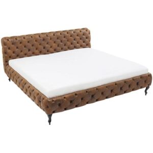 Łóżko Desire 200x200 cm brązowe