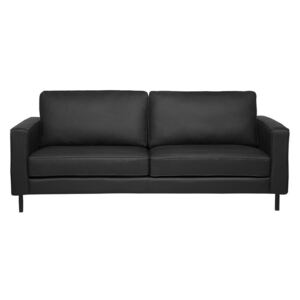 Sofa skórzana czarna SAVALEN