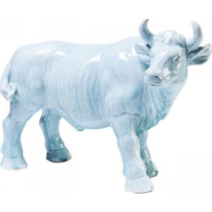 Figurka dekoracyjna Bull 43x31 cm jasnoniebieska