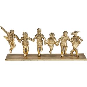 Dekoracja stojąca Dancing Group 39x15 cm złota