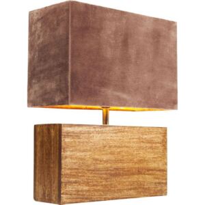 Lampa stołowa Rectangular Wood Mocca 35x43 cm