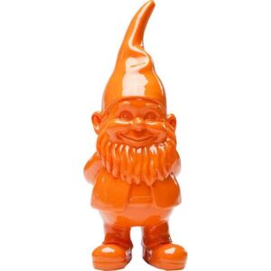 Figurka dekoracyjna Gnome 4x11 cm pomarańczowa