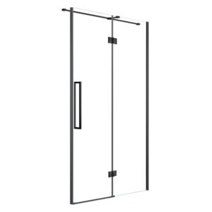 Drzwi prysznicowe uchylne easy-in 140 cm czarny mat
