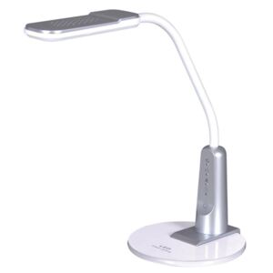 Srebrna dotykowa lampka biurowa LED - S264-Teni