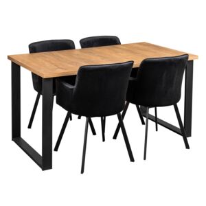 Stół LOFT z krzesłami do salonu Y011