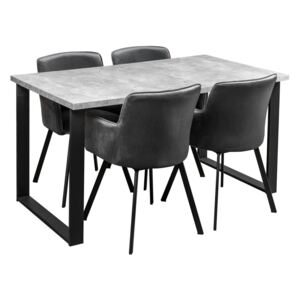 Stół LOFT z krzesłami do salonu Y017