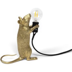 Lampa Mouse złota stojąca