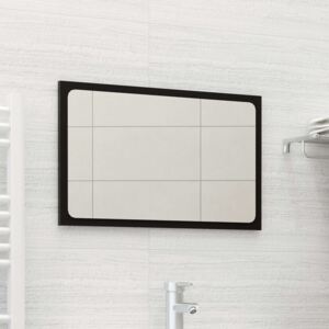Lustro łazienkowe, czarne, 60x1,5x37 cm, płyta wiórowa
