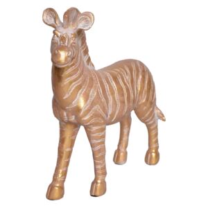 Figurka — złota zebra Zoma 24 cm