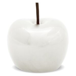 Białe jabłko dekoracyjne Sekto 9 cm
