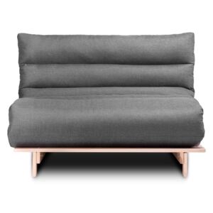 Sofa futon FUTURI szary/brązowy