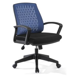 Krzesło biurowe Comfort, niebiesko - czarne