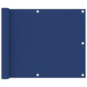 Parawan balkonowy, niebieski, 75x500 cm, tkanina Oxford