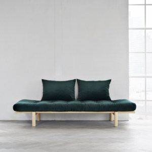 Sofa Pace Velvet Day-Bed Natural Green