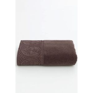 Luksusowy ręcznik kąpielowy ELIZA 85x150cm Ciemno brązowy