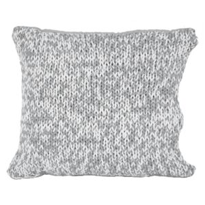 Szaro-biała poduszka Ego Dekor Double Knit, 45x45 cm