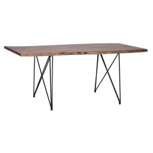 Stół do jadalni drewniany brązowy 180 x 90 cm MUMBAI