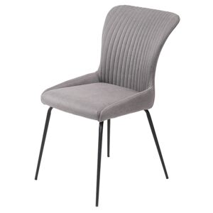 Minimalistyczne krzesło Zoer - popielate