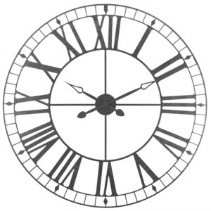 Okrągły zegar ścienny ATMOSPHERA, czarny, 88 cm