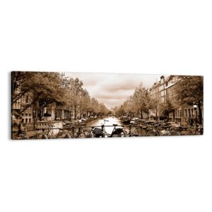 Obraz na płótnie ARTTOR Holenderskie klimaty - Holandia miasto, AB140x50-2971, 140x50 cm