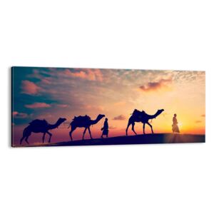 Obraz na płótnie ARTTOR Tajemniczy duch orientu - pustynia dromader, AB120x50-3672, 120x50 cm