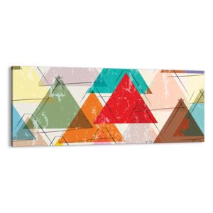 Obraz na płótnie ARTTOR Trzy po trzy - trójkąt piramida, AB120x50-3685, 120x50 cm