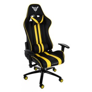 Fotel gamingowy G-Racer Optimum - żółty