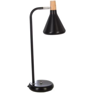 Stojąca lampka na biurko ATMOSPHERA, czarno-brązowa