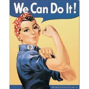 Metalowa tabliczka Rosie The Rivetor - we can do it, (32 x 41 cm)
