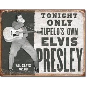 Metalowa tabliczka Elvis Presley - tupelo's own, (41 x 30 cm)