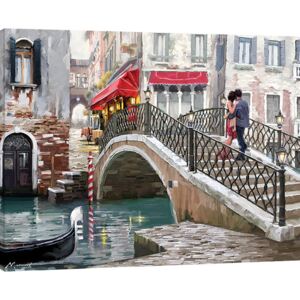 Richard Macneil - Venice Bridge Obraz na płótnie, (80 x 60 cm)