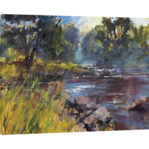 Chris Forsey - Rocky River Obraz na płótnie, (80 x 60 cm)