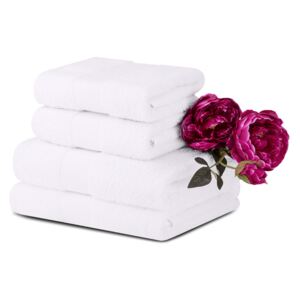 Komplet ręczników średnich 4 szt. MANTEL biały