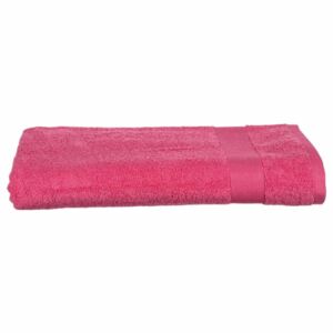 Ręcznik kąpielowy bawełniany, 150 x 100 cm, kolor różowy