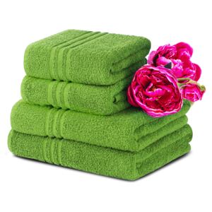 Komplet ręczników średnich 4 szt. MANTEL zielony
