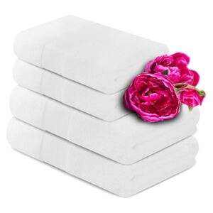 Komplet ręczników średnich 4 szt. LENTE biały