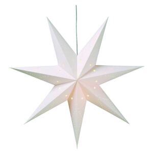 Biała wisząca gwiazda świetlna Markslöjd Saturnus, ø 100 cm