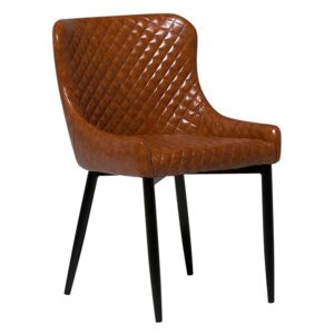 Krzesło do jadalni Old Style brąz skóra ekologiczna SOLANO