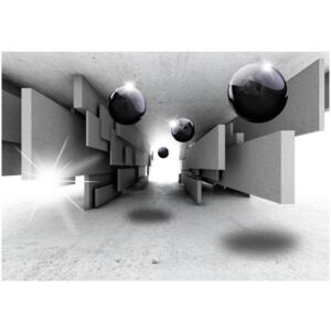 Fototapeta HD: Kule w tunelu 3D, 100x70 cm
