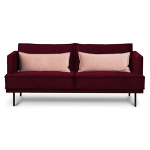 Sofa 3 GANZO *bordowy/różowy