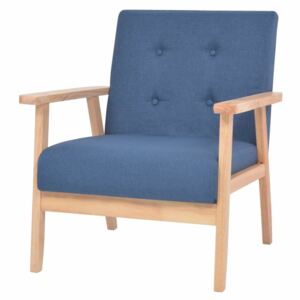 Fotel tapicerowany, niebieski