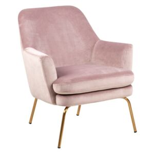 Fotel w różowej barwie Actona Chisa