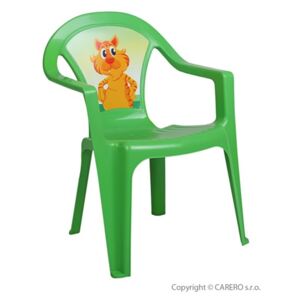 Dziecięce plastikowe krzesełko zielone - zniżka dla rejestrowanych