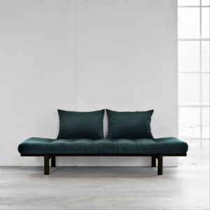 Sofa Pace Velvet Day-Bed Black / Green