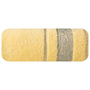 Ręcznik EURO, Sylwia, żółto-szary, 50x90 cm
