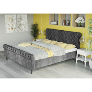 Łóżko tapicerowane do sypialni 140x200 1130 welur