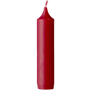 Zestaw 12 czerwonych świec, Ø2 cm x wys. 10 cm