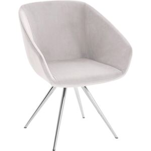 Krzesło w nowoczesnym, skandynawskim stylu, kremowe