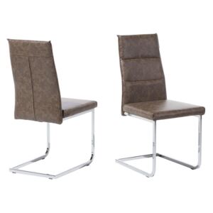 Zestaw krzeseł do jadalni, BELIANI Rockford, 96x44x57 cm, 2 szt., jasnobrązowe
